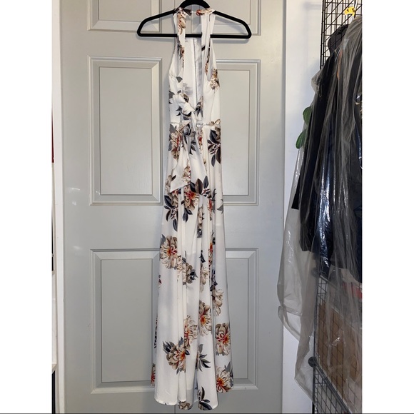Zaful Bohemian Floral Open Back Maxi Dress - Picture 4 of 4